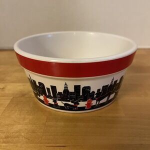Signature Housewares City Pets Dog Bowl Food Water - 7 3/4" Diameter Stoneware